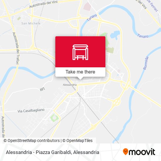 Alessandria - Piazza Garibaldi map
