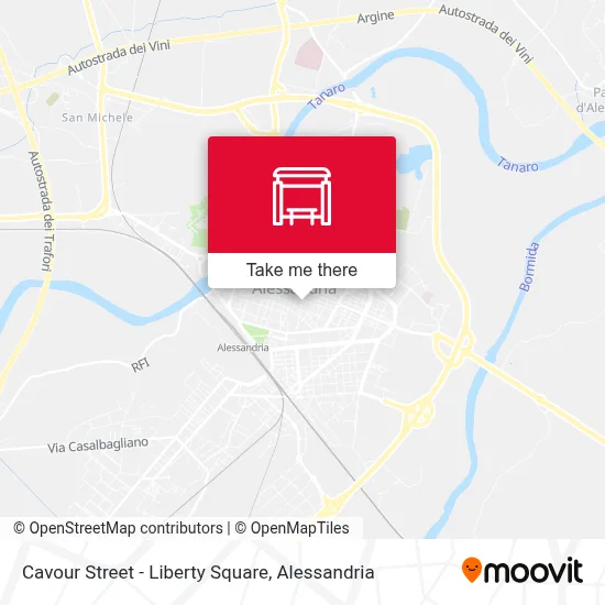 Cavour Street - Liberty Square map