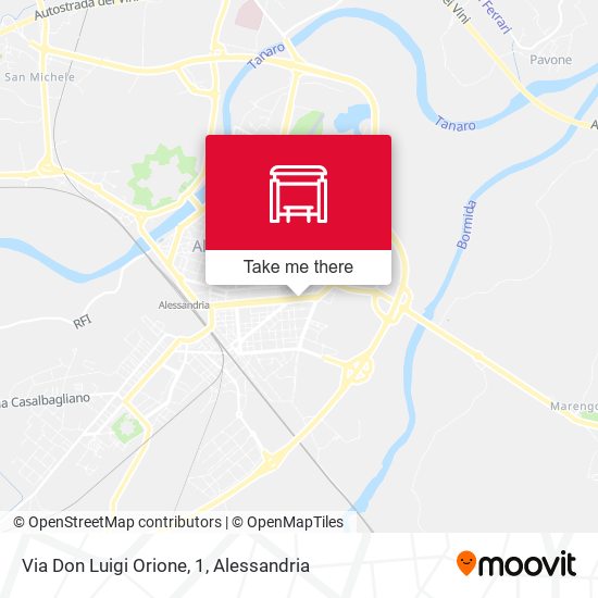 Via Don Luigi Orione, 1 map