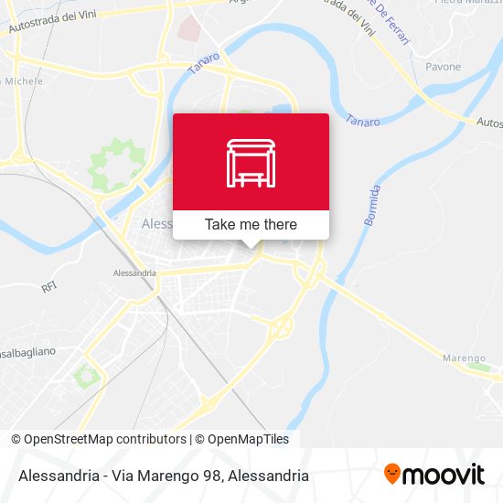 Alessandria - Via Marengo 98 map