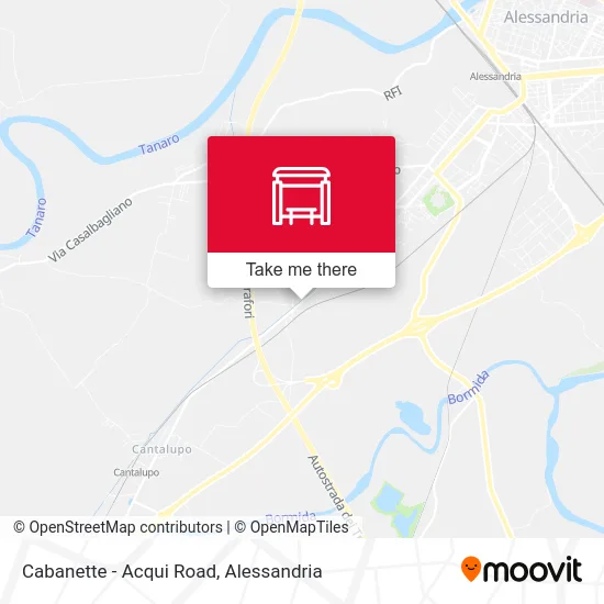 Cabanette - Acqui Road map
