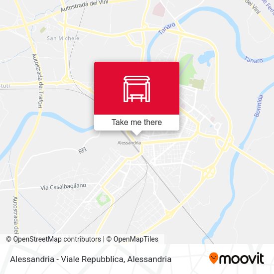 Alessandria - Viale Repubblica map