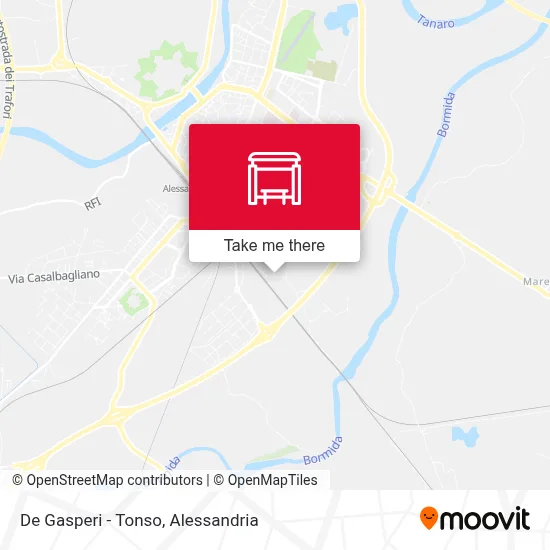 De Gasperi - Tonso map