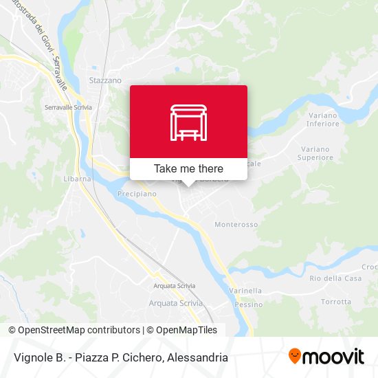 Vignole B. - Piazza P. Cichero map