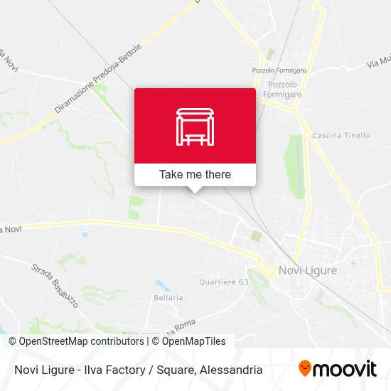 Novi Ligure - Ilva Factory / Square map