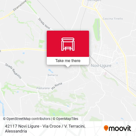 42117 Novi Ligure - Via Croce / V. Terracini map