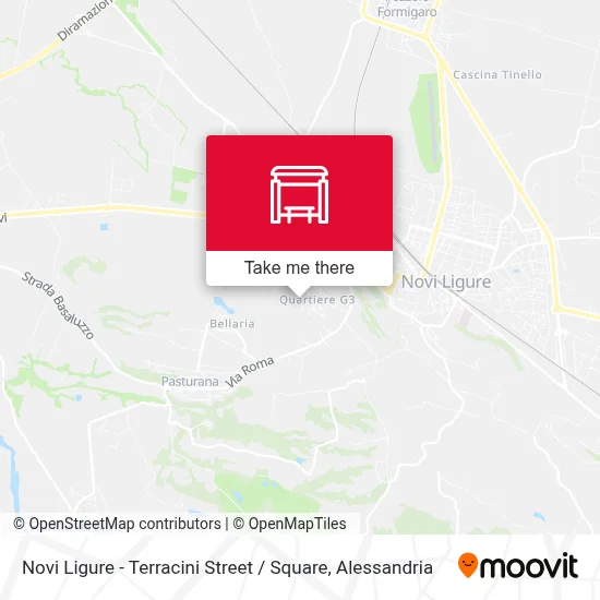 Novi Ligure - Terracini Street / Square map