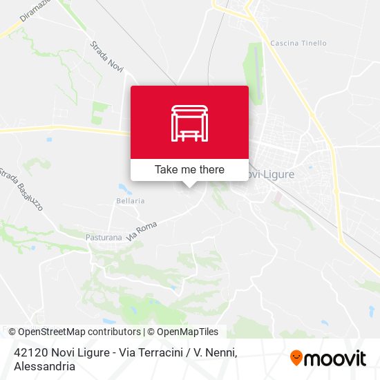 42120 Novi Ligure - Via Terracini / V. Nenni map