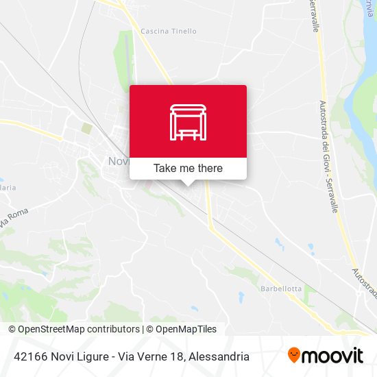 42166 Novi Ligure - Via Verne 18 map