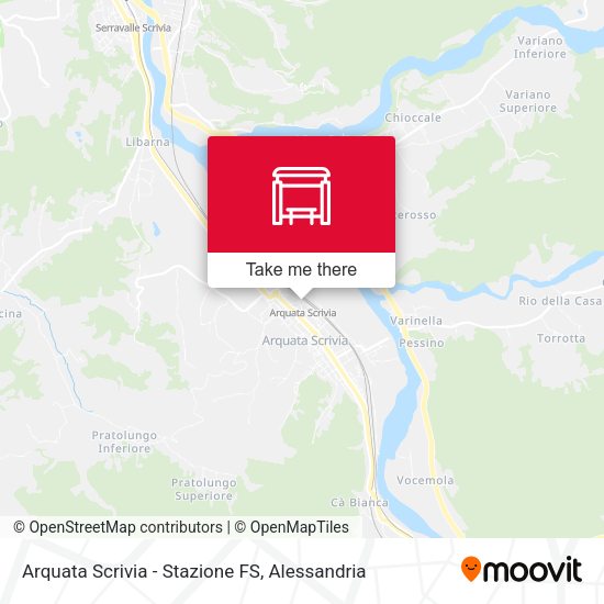 Arquata Scrivia - Stazione FS map