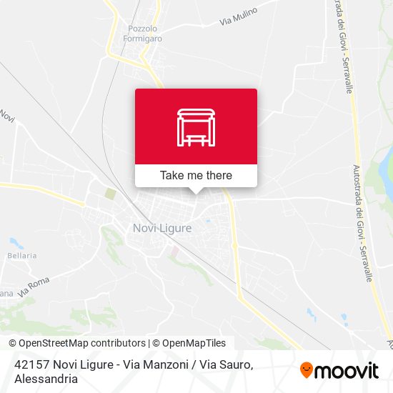 42157 Novi Ligure - Via Manzoni / Via Sauro map
