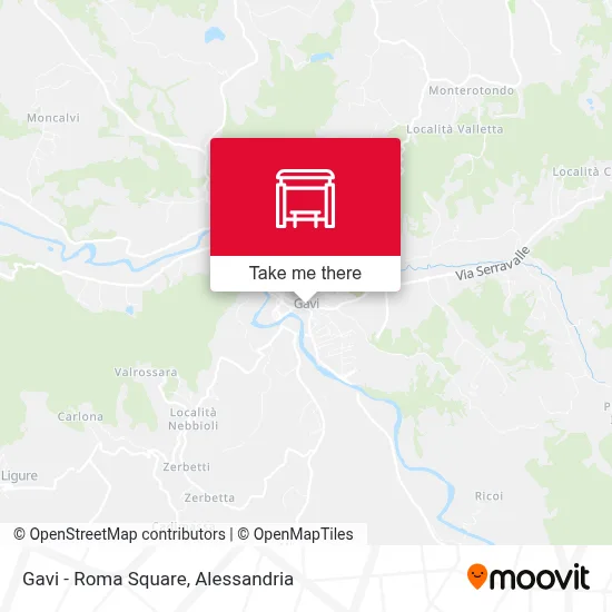 Gavi - Roma Square map