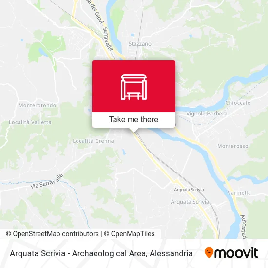 Arquata Scrivia - Archaeological Area map