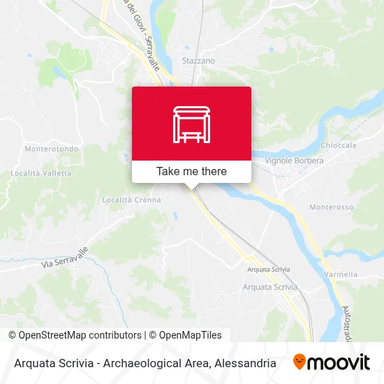 Arquata Scrivia - Archaeological Area map