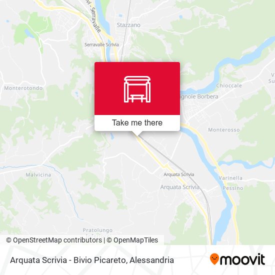 Arquata Scrivia - Bivio Picareto map
