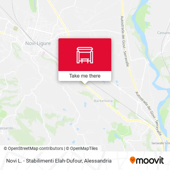 Novi L. - Stabilimenti Elah-Dufour map