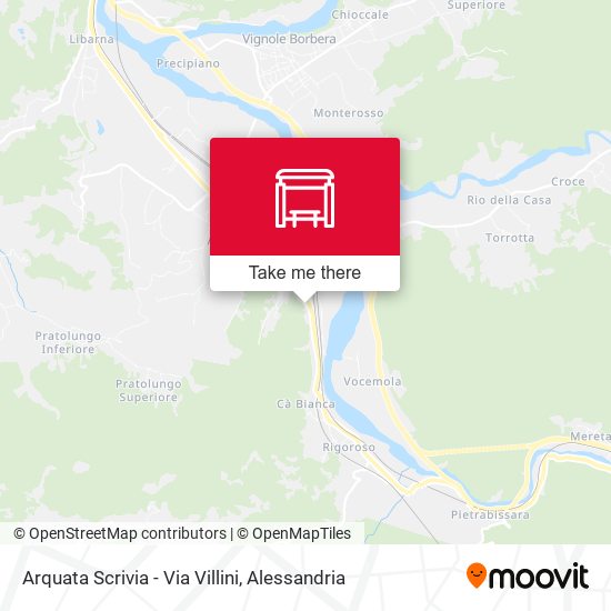 Arquata Scrivia - Via Villini map