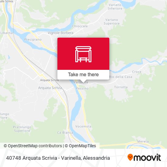 40748 Arquata Scrivia - Varinella map