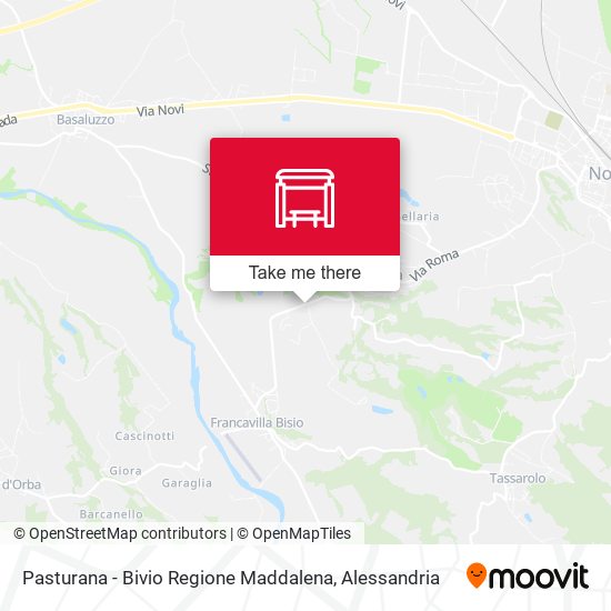 Pasturana - Bivio Regione Maddalena map