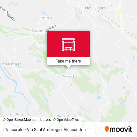 Tassarolo - Via Sant'Ambrogio map