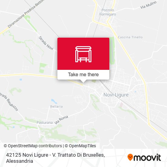 42125 Novi Ligure - V. Trattato Di Bruxelles map