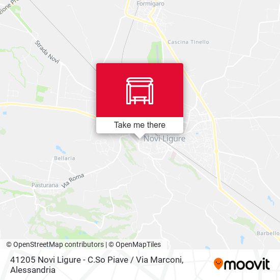 41205 Novi Ligure - C.So Piave / Via Marconi map