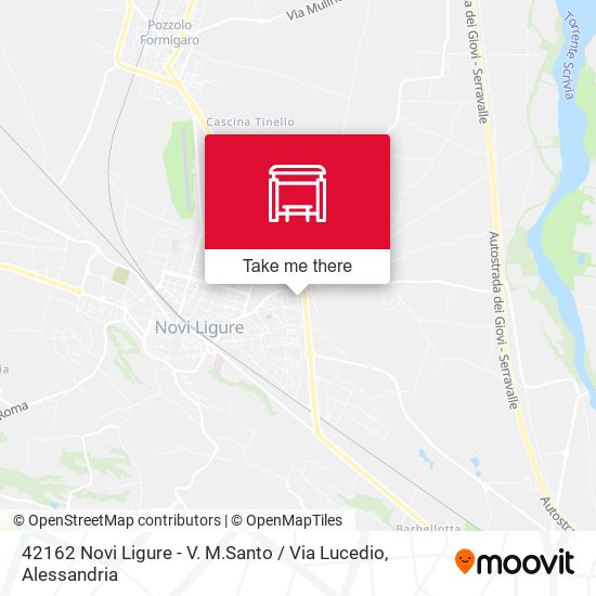 42162 Novi Ligure - V. M.Santo / Via Lucedio map