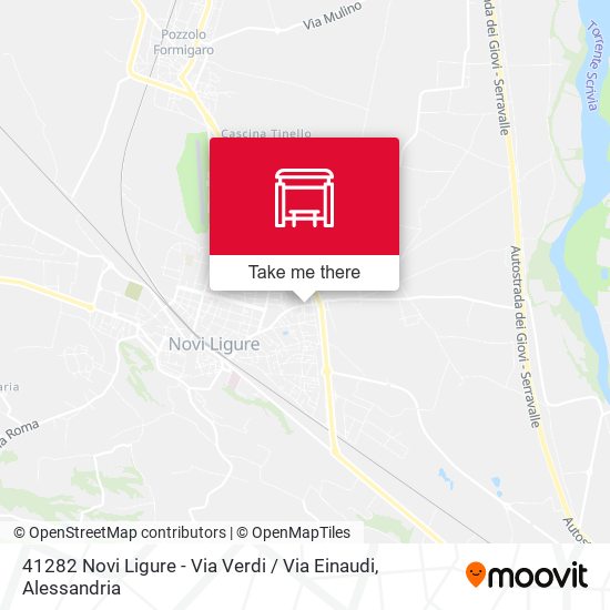 41282 Novi Ligure - Via Verdi / Via Einaudi map