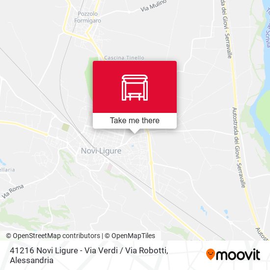 41216 Novi Ligure - Via Verdi / Via Robotti map
