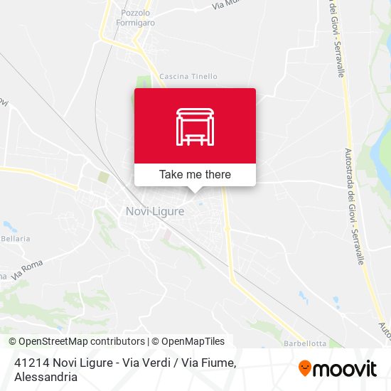 41214 Novi Ligure - Via Verdi / Via Fiume map