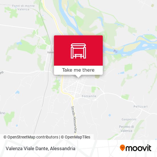 Valenza Viale Dante map