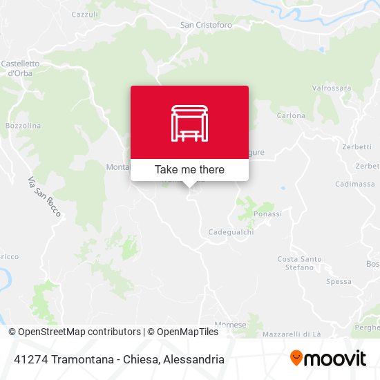 41274 Tramontana - Chiesa map