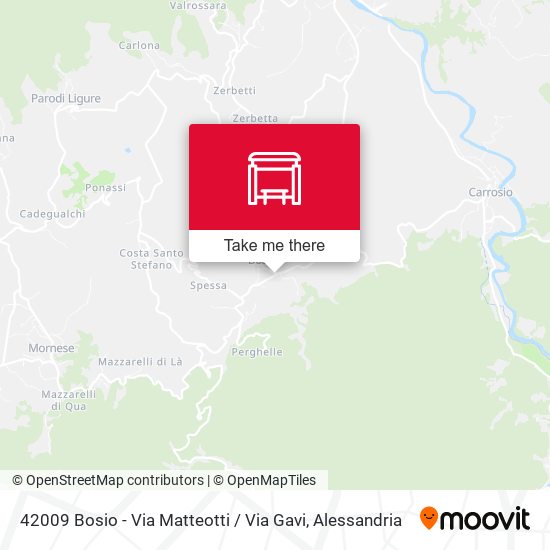 42009 Bosio - Via Matteotti / Via Gavi map