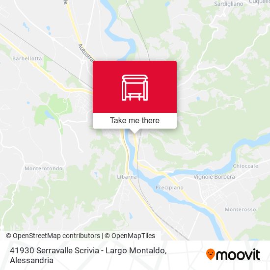41930 Serravalle Scrivia - Largo Montaldo map