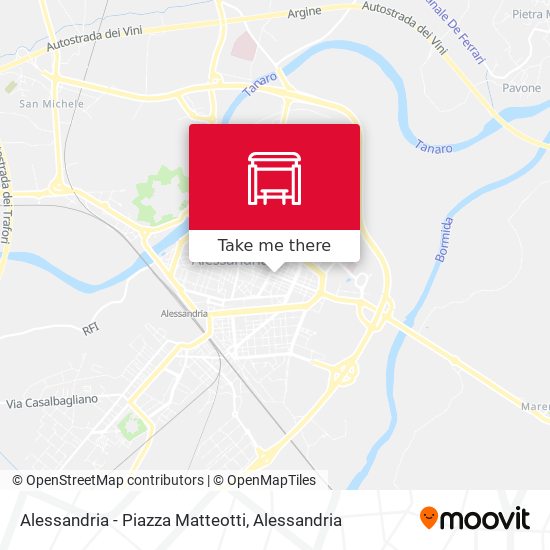 Alessandria - Piazza Matteotti map