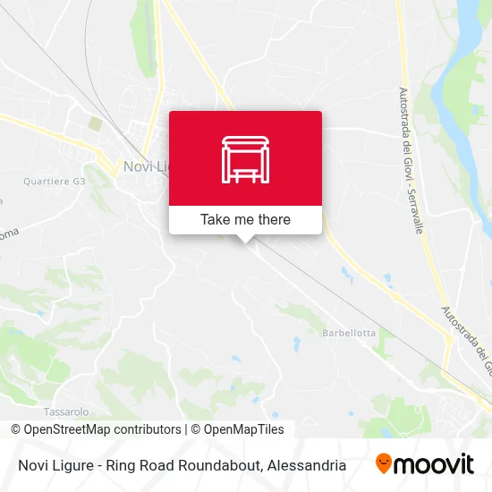 Novi Ligure - Ring Road Roundabout map