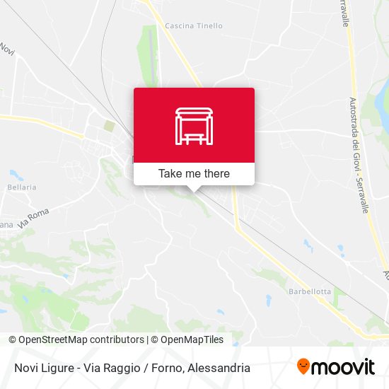 Novi Ligure - Via Raggio / Forno map