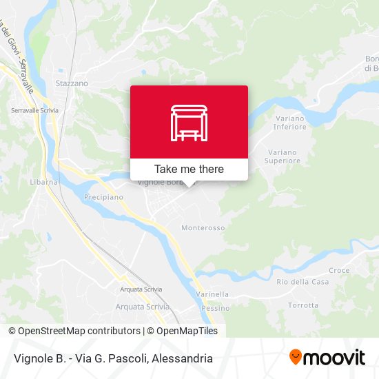 Vignole B. - Via G. Pascoli map