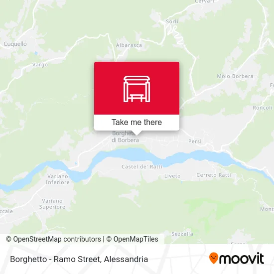 Borghetto - Ramo Street map