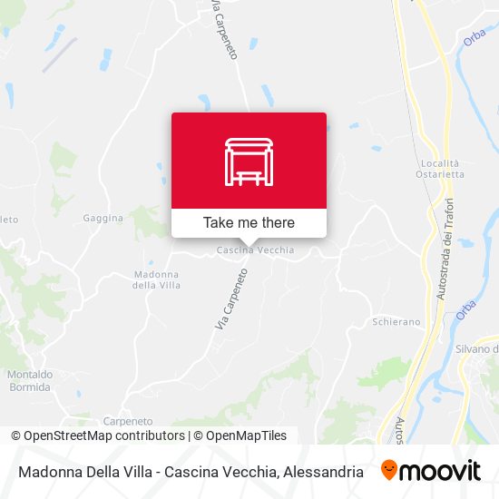 Madonna Della Villa - Cascina Vecchia map