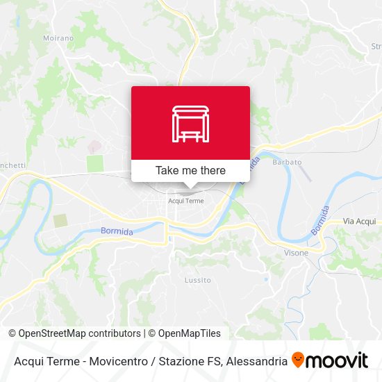 Acqui Terme - Movicentro / Stazione FS map