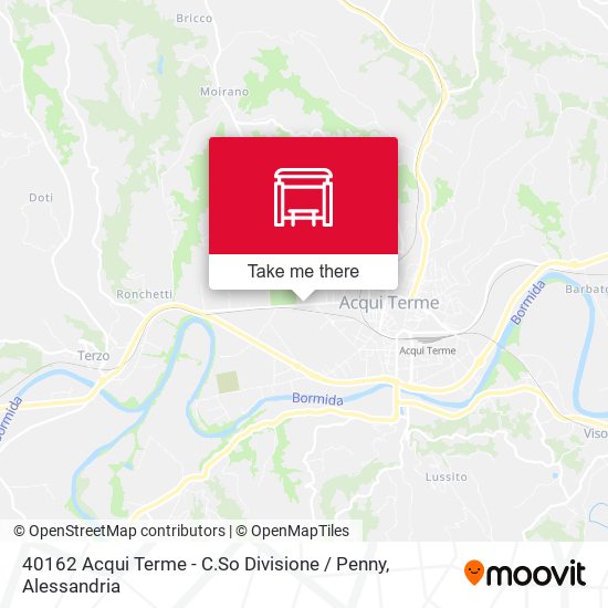 40162 Acqui Terme - C.So Divisione / Penny map