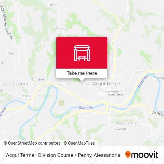 Acqui Terme - Division Course / Penny map