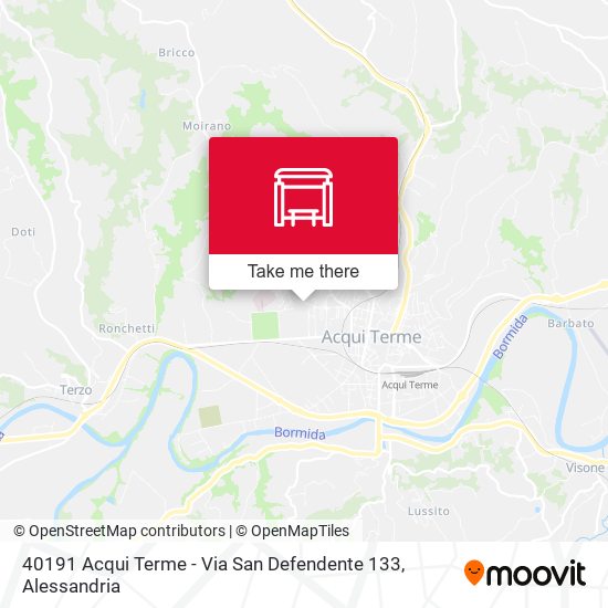 40191 Acqui Terme - Via San Defendente 133 map