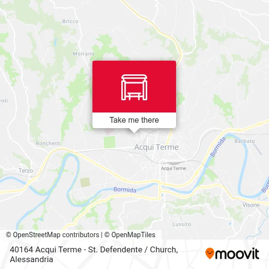 40164 Acqui Terme - St. Defendente / Church map