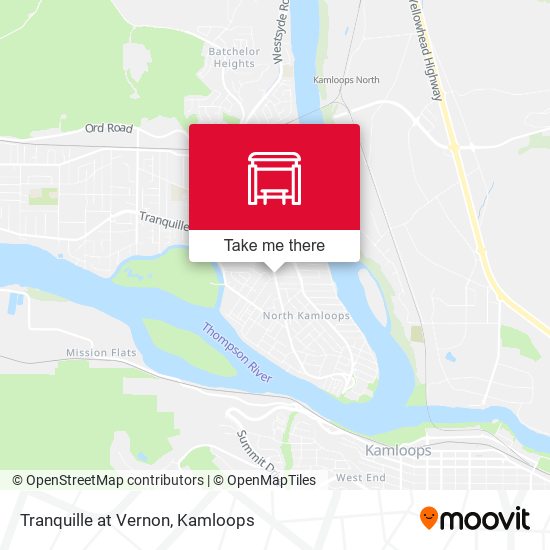Tranquille at Vernon map