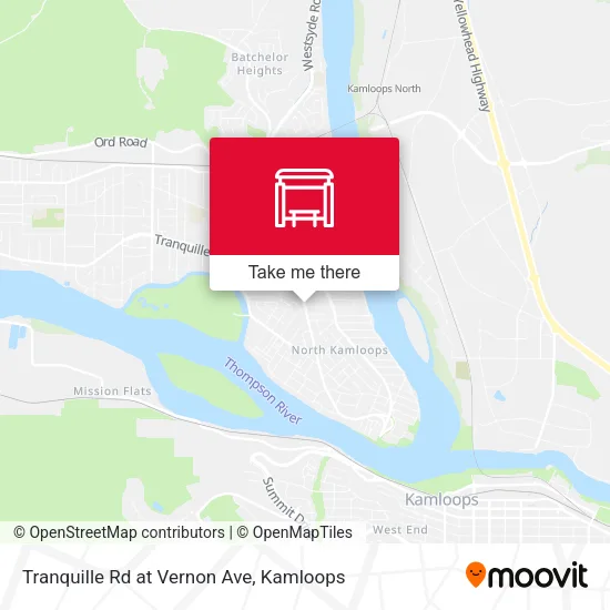 Tranquille Rd at Vernon Ave map