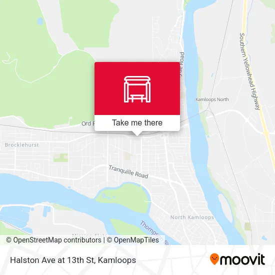 Halston Ave at 13th St map