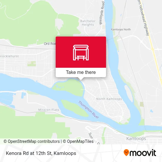 Kenora Rd at 12th St map