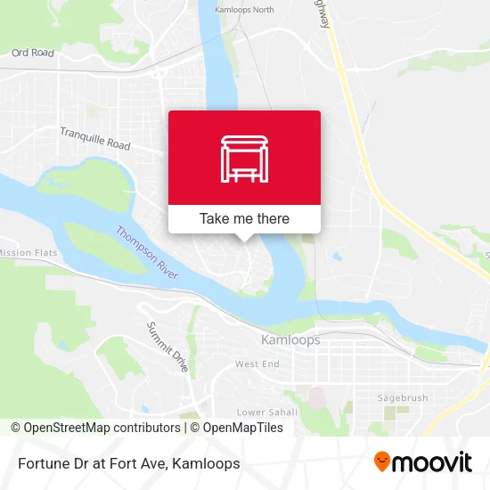 Fortune Dr at Fort Ave map